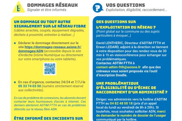 La Fibre : quoi faire /qui contacter