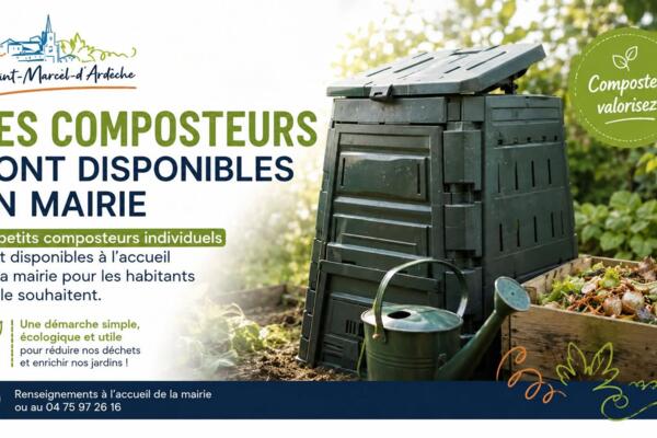 Des composteurs individuels disponibles en mairie