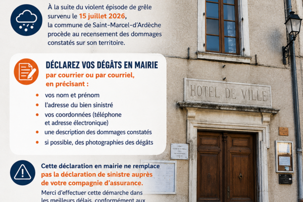 Épisode de grêle – Recensement des sinistres